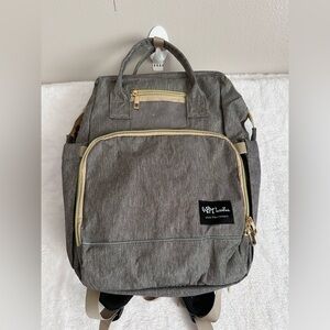 Happy Luoka brand Grey Multi-Function Diaper Bag Backpack